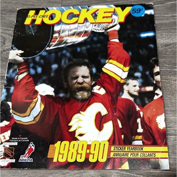 1989-90 O-Pee-Chee NHL Hockey Sticker Album Complete Paperback - Picture 1 of 8